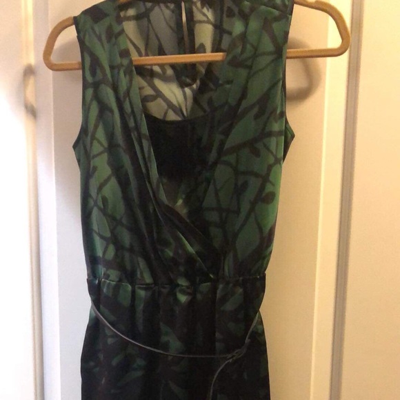 Green and black silk dress from the Limited - Picture 3 of 4